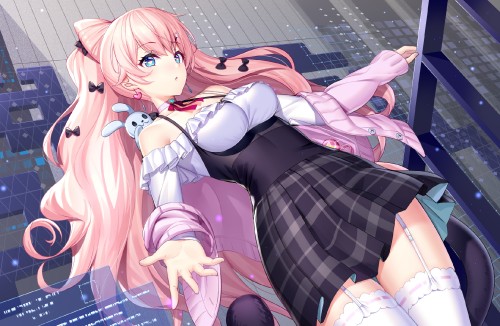 Konachan.com---295047-aqua_eyes-broken_delusion-garter_belt-long_hair-pink_hair-ririko_zhuoyandesailaer-stockings.jpg