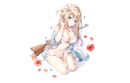 anthropomorphism-bikini-blonde-hair-blush-breasts-cleavage-flowers-girls-frontline-gun-headband-long-hair-miwabe-sakura-navel-open-shirt-photoshop-suomi-girls-frontline-swimsuit-weapon-white.png