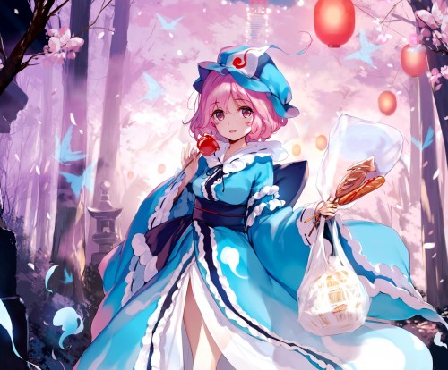 apple-butterfly-candy-cherry-blossoms-cropped-dress-flowers-food-forest-fruit-hat-japanese-clothes-ke-ta-pink-eyes-pink-hair-saigyouji-yuyuko-short-hair-stairs-torii-touhou-tree.jpg