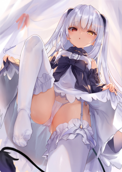 bicolored eyes blush cameltoe chloe lilith stella demon garter belt goth loli kedama milk loli lolit