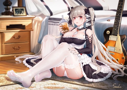 304635_anthropomorphism-azur-lane-bed-blush-breasts-cleavage-drink-dust-394652411-formidable-azur-lane-garter-belt-goth-loli-gray-hair-guitar-instrument-lolita-fashion-long-hair-panties-red-eyes-signe.jpg