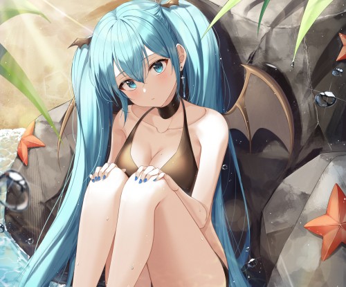 Konachan.com---318301-aqua_eyes-aqua_hair-bikini-breasts-bubbles-choker-cleavage-cropped-cross-demon-ekina_1217-long_hair-succubus-swimsuit-twintails-vocaloid-water-wings.jpg