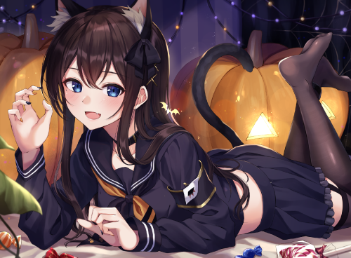 Konachan.com---318507-animal_ears-blue_eyes-halloween-long_hair-original-school_uniform-tagme_artist-tail-thighhighs.png